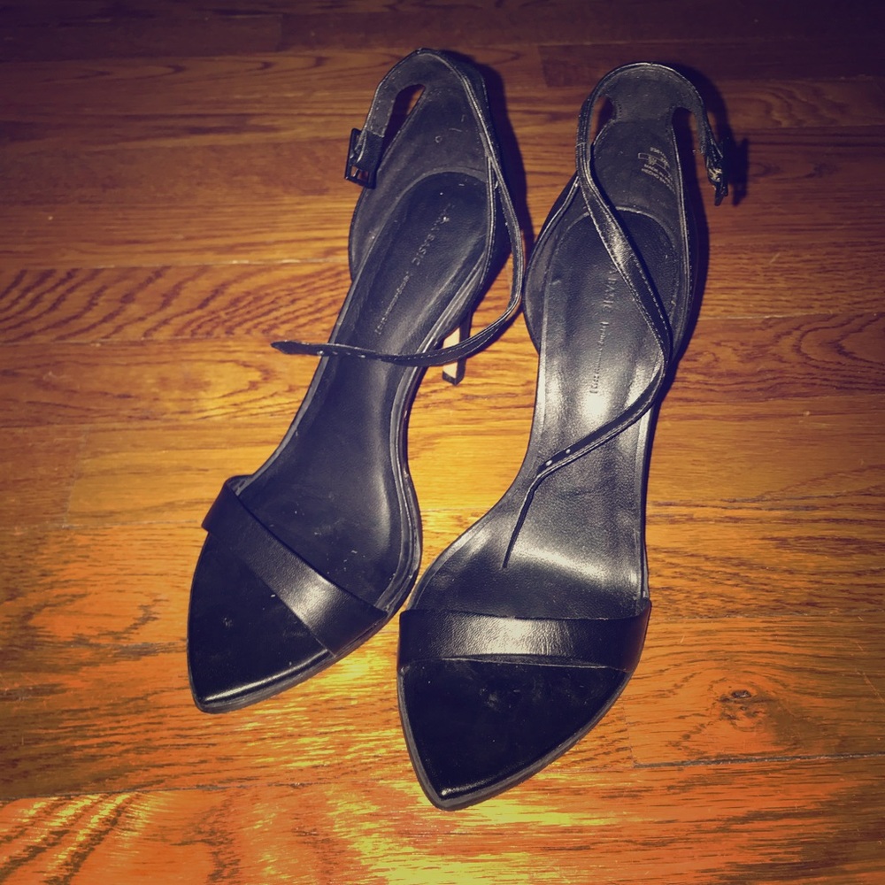 Zara Black Strappy Heels- Women’s 6.5
